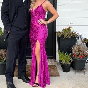 Magenta formal dress